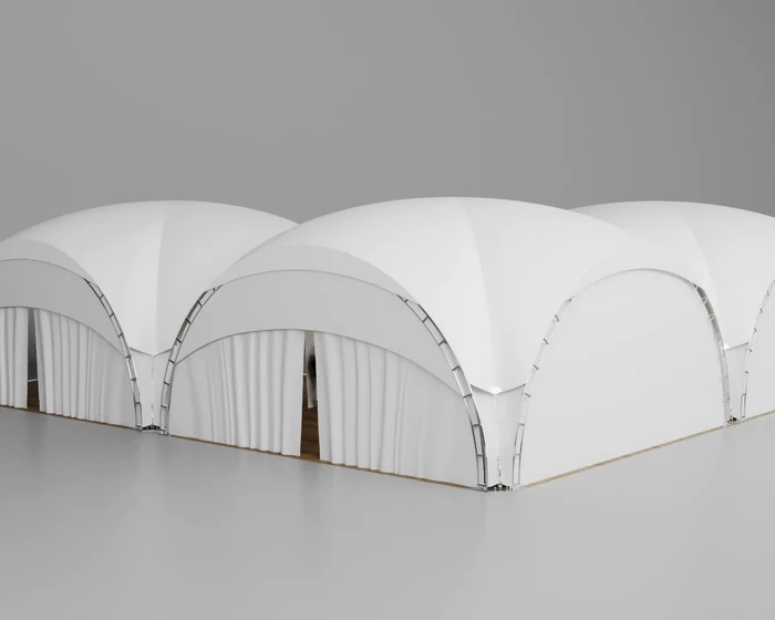 Три арочных шатра Дюна 10×10 м