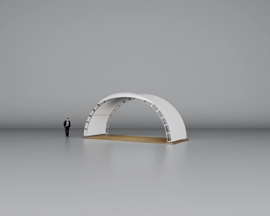 Арочный шатёр 8×3 м
