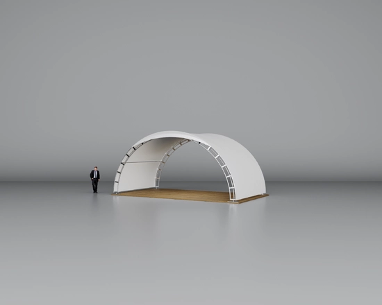 Арочный шатёр 8×4 м