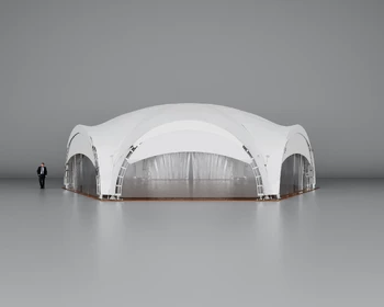 Арочный шатёр 15×13, арка ⌀ 8 м, 3 сплошные и 3 раздвижные стены Grand Tent