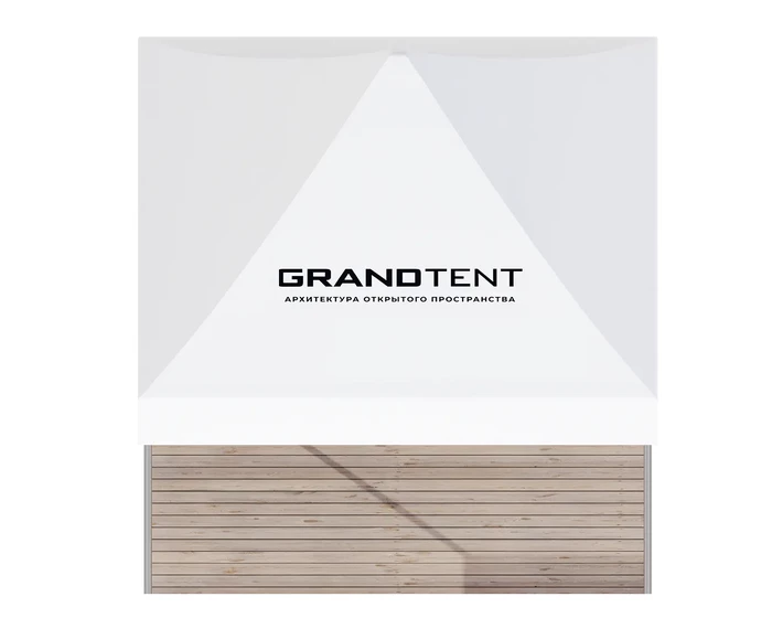 Брендирование крыши мобильного шатра Grand Tent 3×3 м