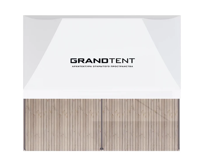 Брендирование крыши мобильного шатра Grand Tent 3×4,5 м