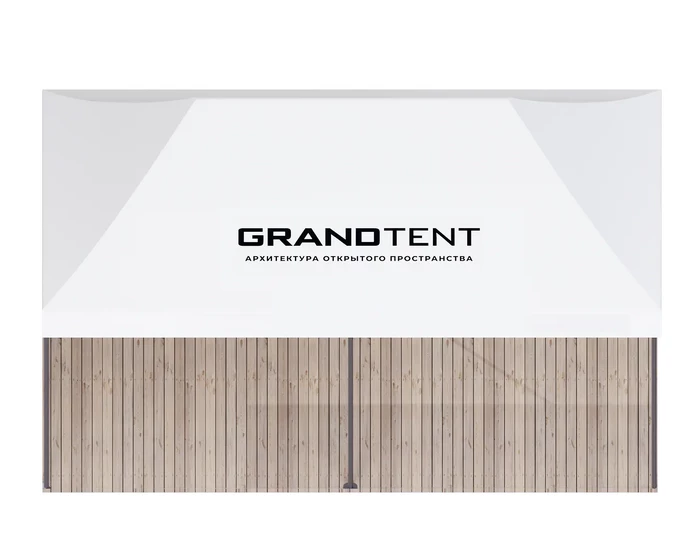 Брендирование крыши мобильного шатра Grand Tent 3×6 м